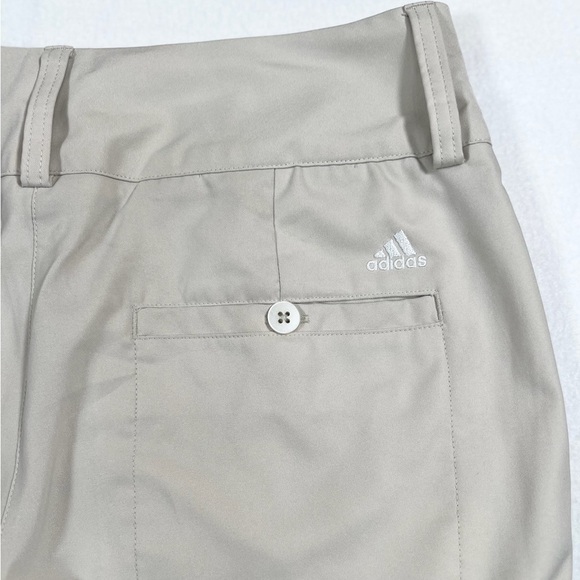 ADIDAS Women's ClimaLite Beige Double-Buttoned Bermuda Golf Shorts Size 6 - Picture 5 of 15